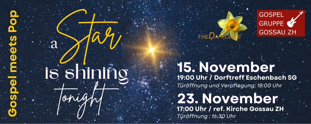 Gospelkonzerte 15. November und 23. November 2025
